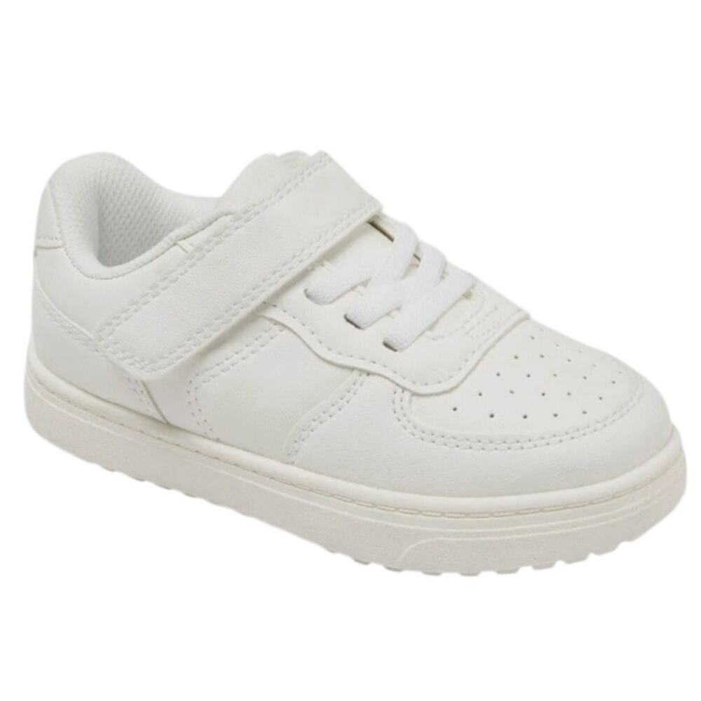 Cat & Jack Toddler Jaid Solid Court Sneakers in White, Size 6C